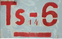 Letter and Numbers Sign